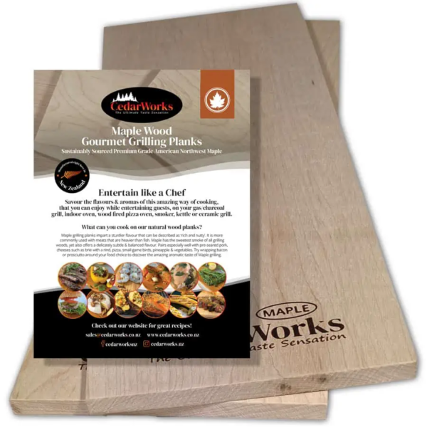 Grilling planks to create smokey flavour with your food on the BBQ.