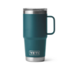 double wall insulated travel mug that fits into most cupholders.