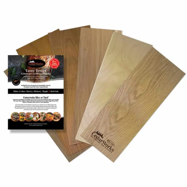 Grilling planks to create smokey flavour with your food on the BBQ.