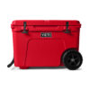 Virtually indestructible hard cooler for keeping food and drinks chilled.