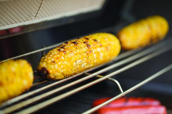 Corn on the cob cooking on a Summit Gas BBQ